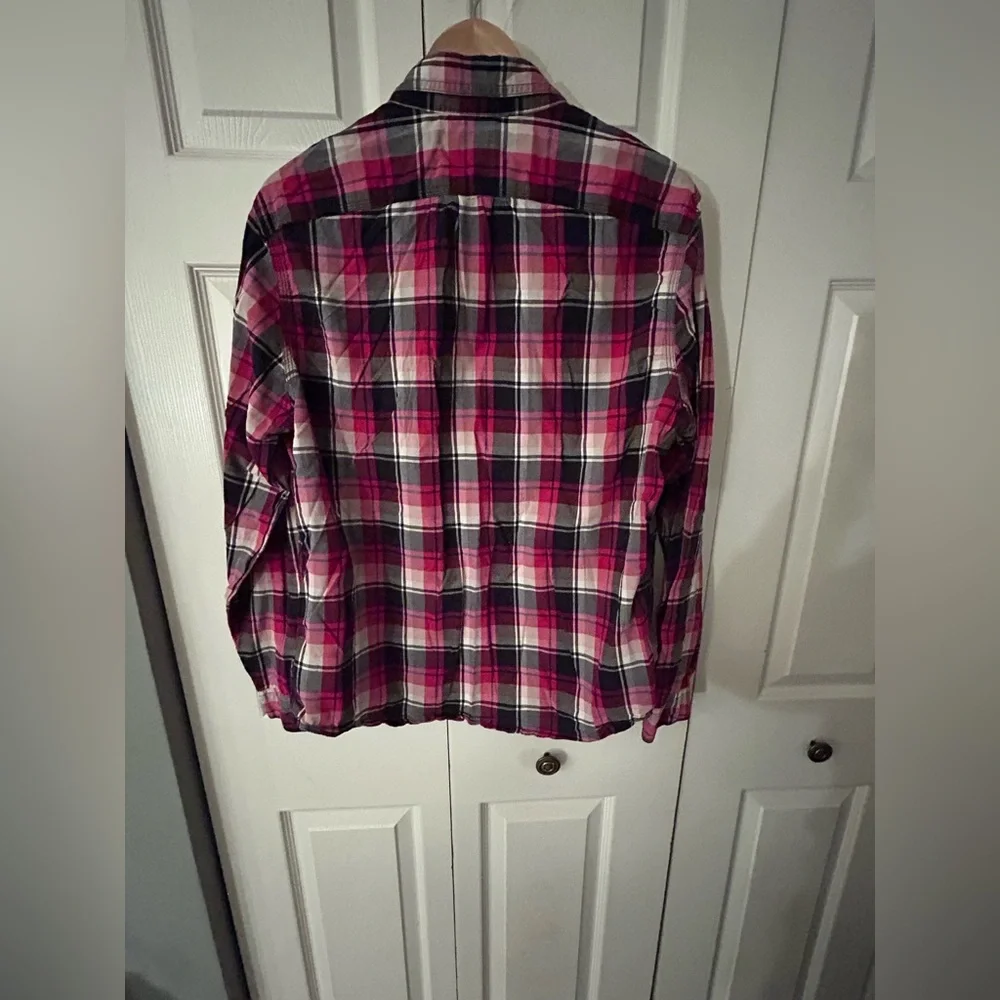 J. Crew Men's Casual Plaid Shirt - Red, Navy, White‎